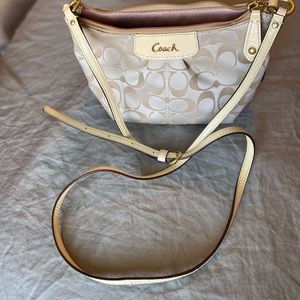 Small Coach purse with long adjustable strap